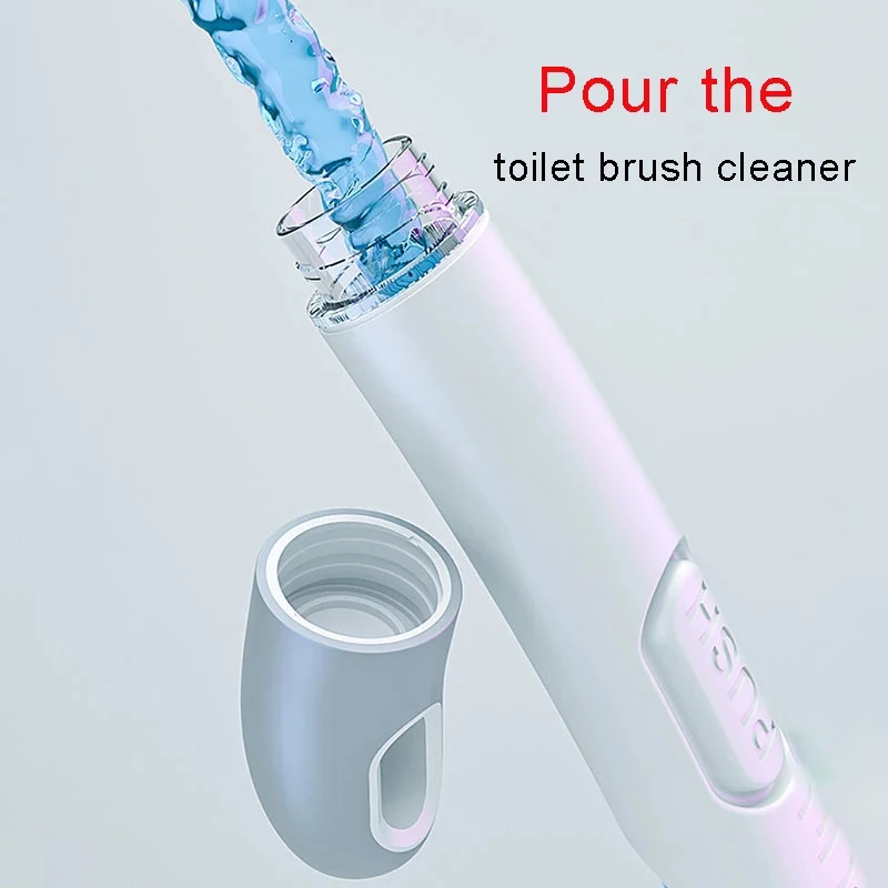 soft tpr silicone toilet brush no dead ends cleaning tools can add liquid wc toilet clean artifact bathroom accessories free global shipping