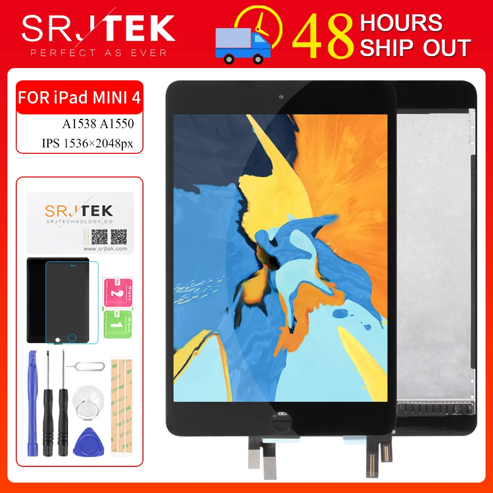 Сенсорный экран AAA + сменная матрица ЖК-дисплея для iPad Mini 4 Mini4 A1538 A1550 | Компьютеры и