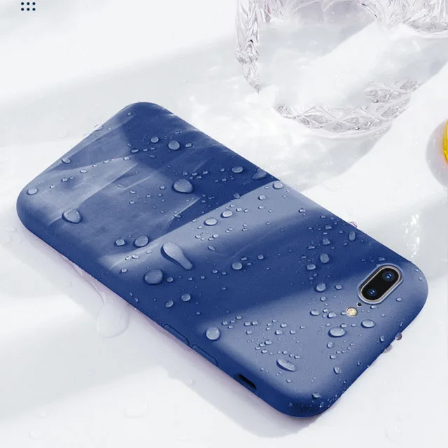 Роскошный жидкий силиконовый чехол для iPhone X 8 7 Plus XS Max XR 10 i Phone 6S 6Plus PhoneCase мягкий