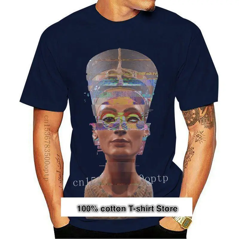 

Nueva camiseta de Nefertiti с esкультура brillante