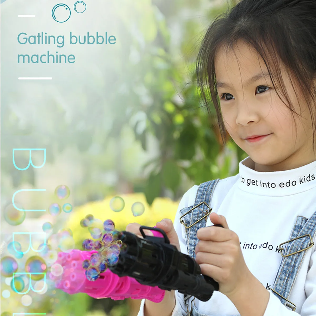 Электрическая пузырчатая машина источник счастья для детей восемь отверстий