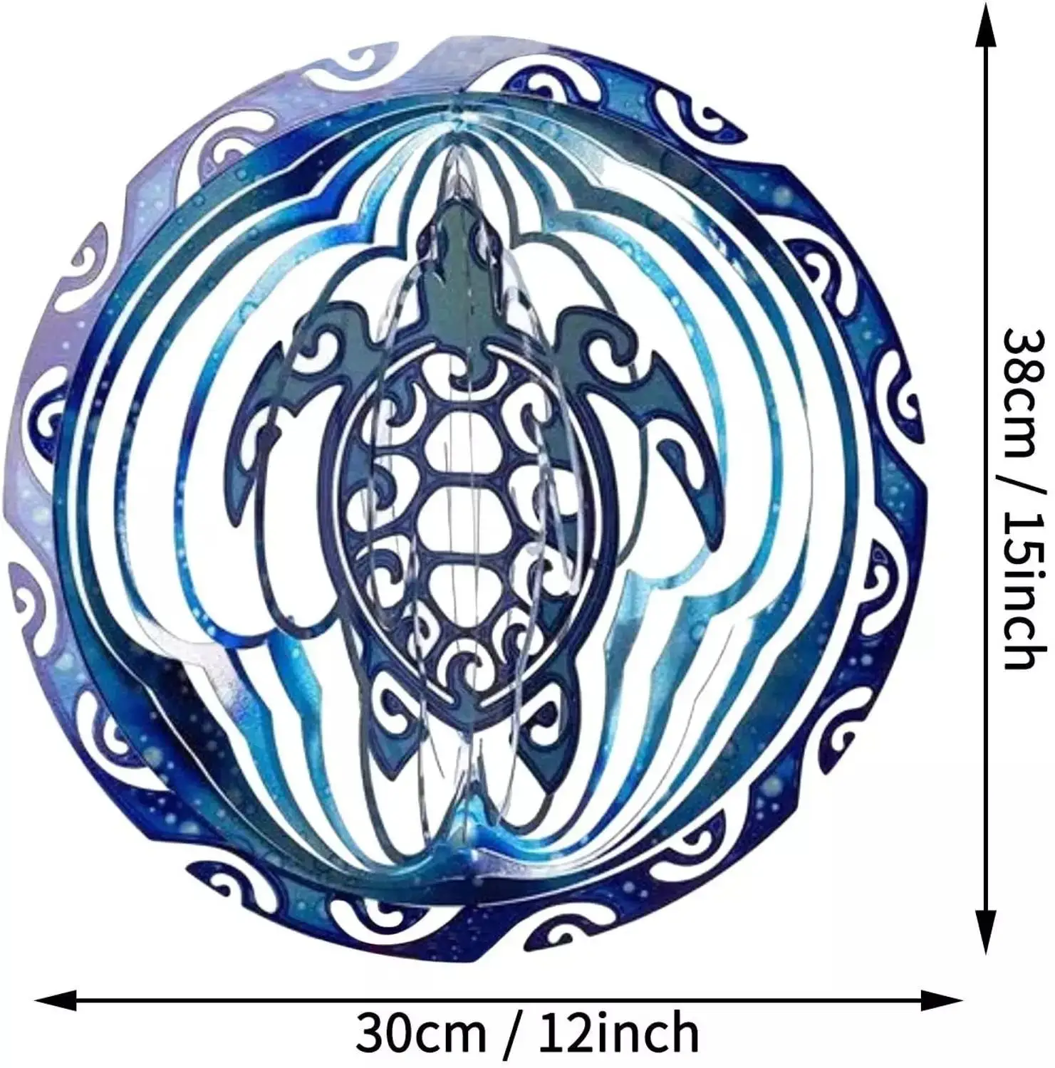 

Sea Turtle Wind Spinner 3D Turtle Rotating Ocean Wind Chime Turtle Door Wind Bell Hanging Ornaments Home Garden Decoration Gift