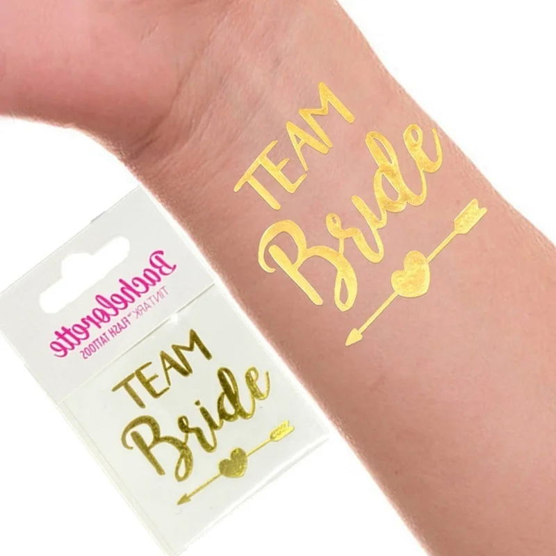 

Wedding Decorations Tattoo Sticker Bridesmaid Gift Team Bride Bachelor Party Decorations Marriage Bride To Be mother's day 2021