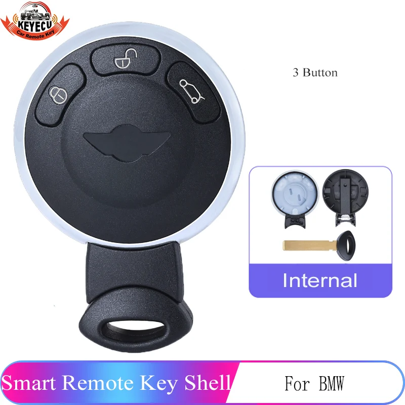 Запасной пульт дистанционного управления KEYECU 5 шт./лот корпус брелока с 3 кнопками