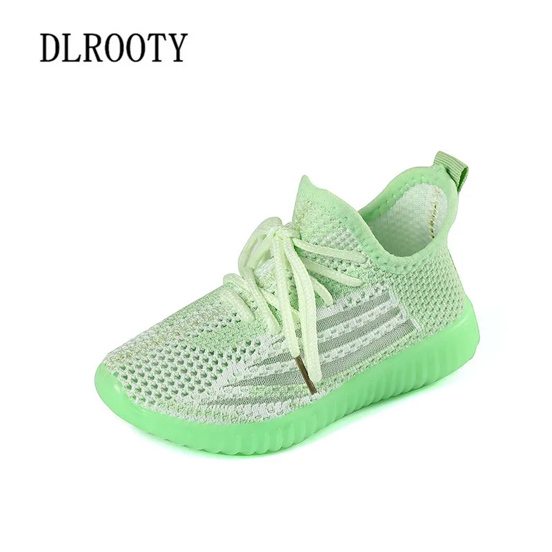 New Sport Children Shoes Kids Boys Girls Sneakers Summer Net Mesh Breathable Casual Shoes Lace Up Outdoor Flat Running