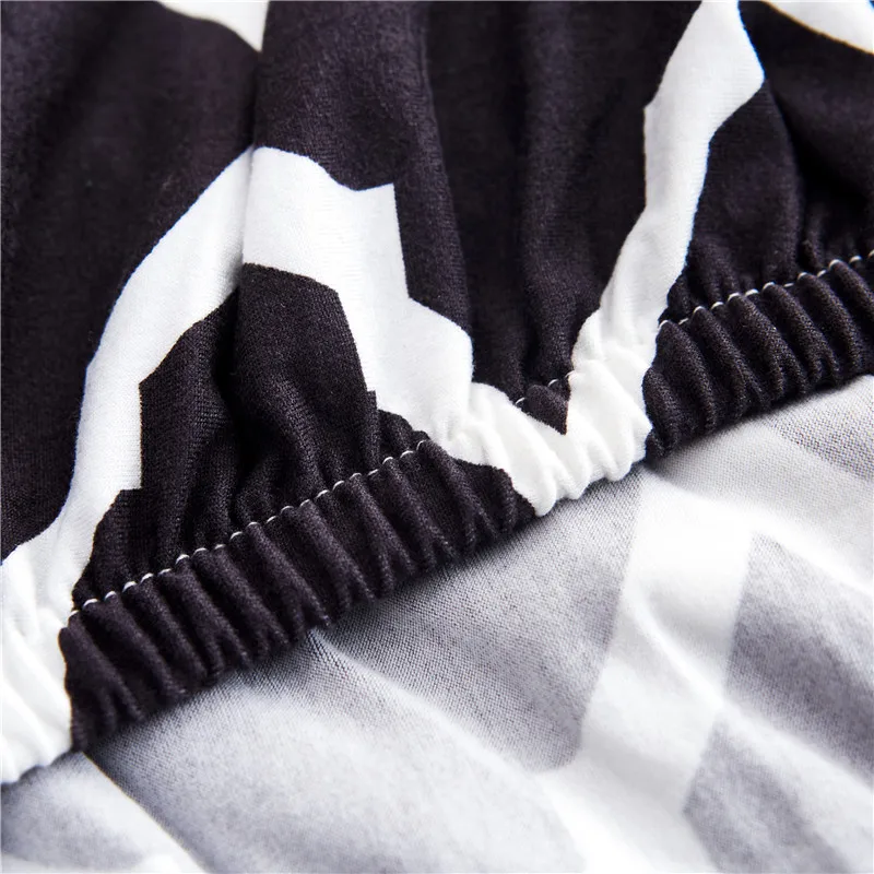 Черно-белый чехол для дивана из спандекса эластичный диван чехлы диванов угловой