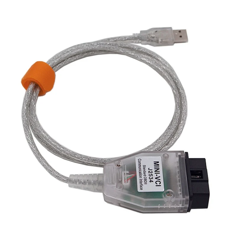 Мини VCI интерфейс для TOYOTA TIS Techstream V13.00.022 MINI-VCI FT232RL чип J2534 OBD2 автомобильный
