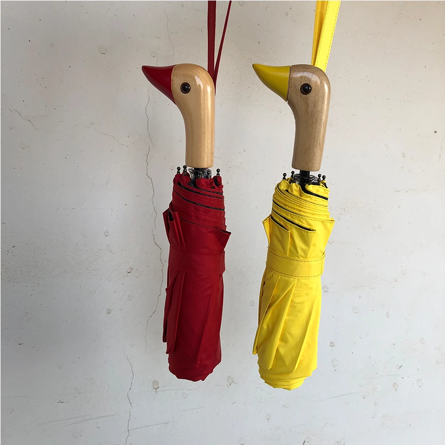 Полуавтоматический зонт от солнца с деревянной ручкой 8 к 2 дюйма|Зонтики| |