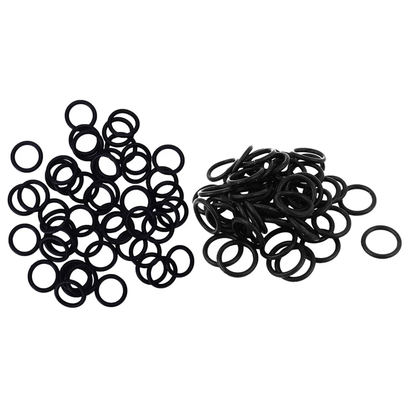 Уплотнительное кольцо черное 100 шт.: 50 шт. нитриловых резиновых пакетов 11 мм X 15 2