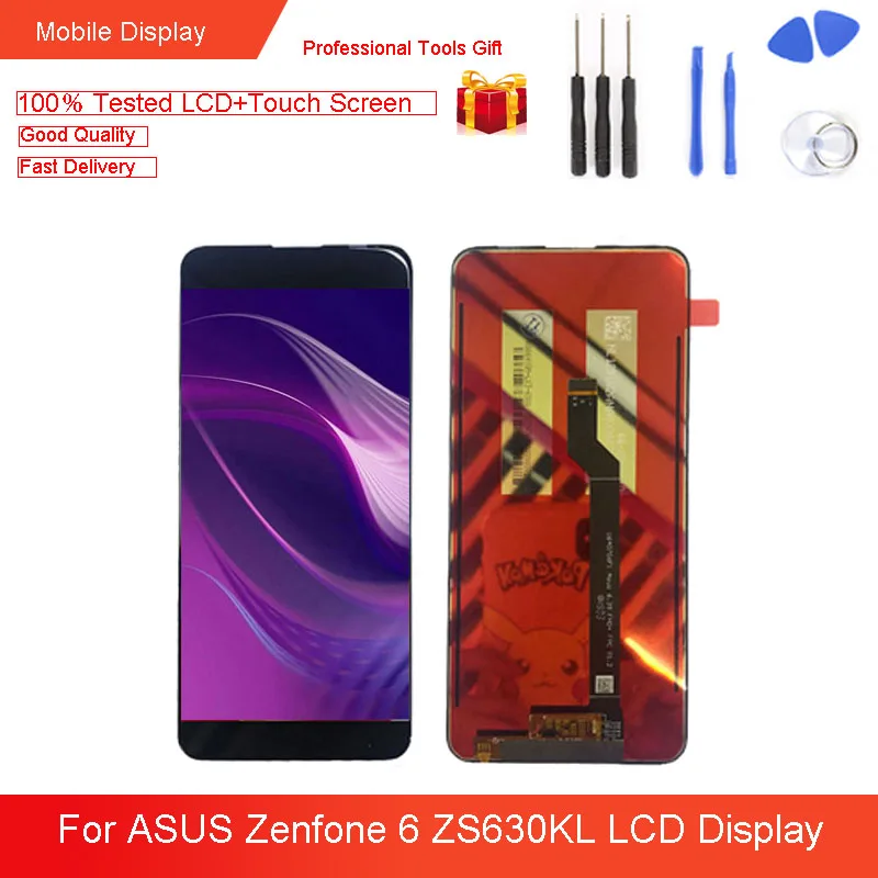 ЖК дисплей 6 4 ''для ASUS Zenfone ZS630KL 10 сенсорный экран дигитайзер сенсорное стекло в