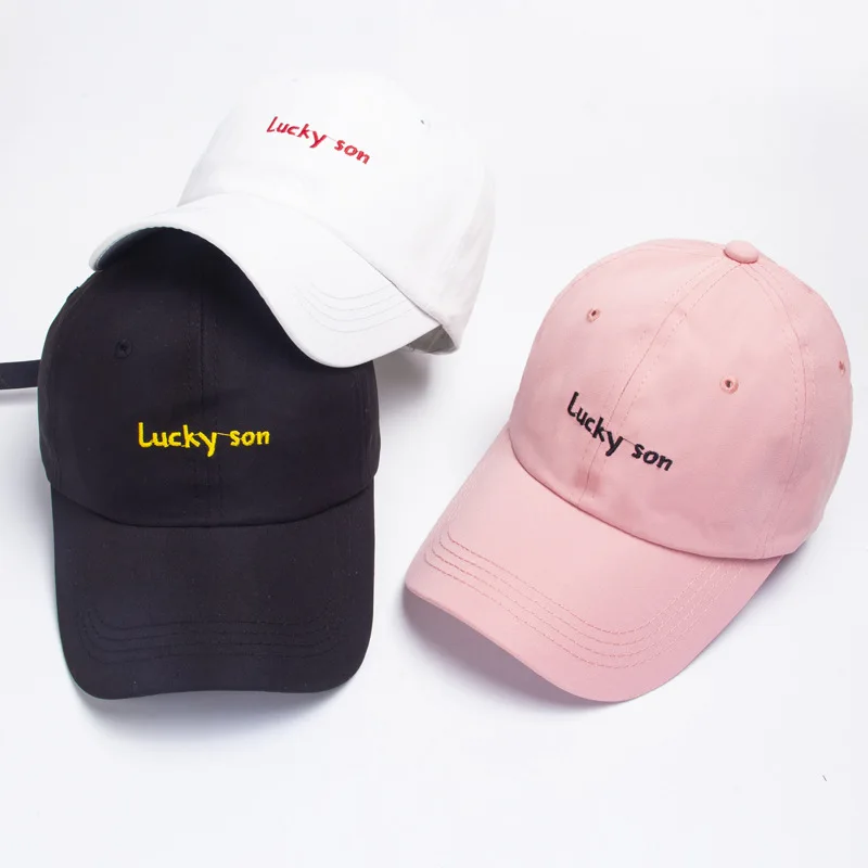 2020 хлопковая бейсболка lucky son с вышивкой и надписью регулируемая для мужчин