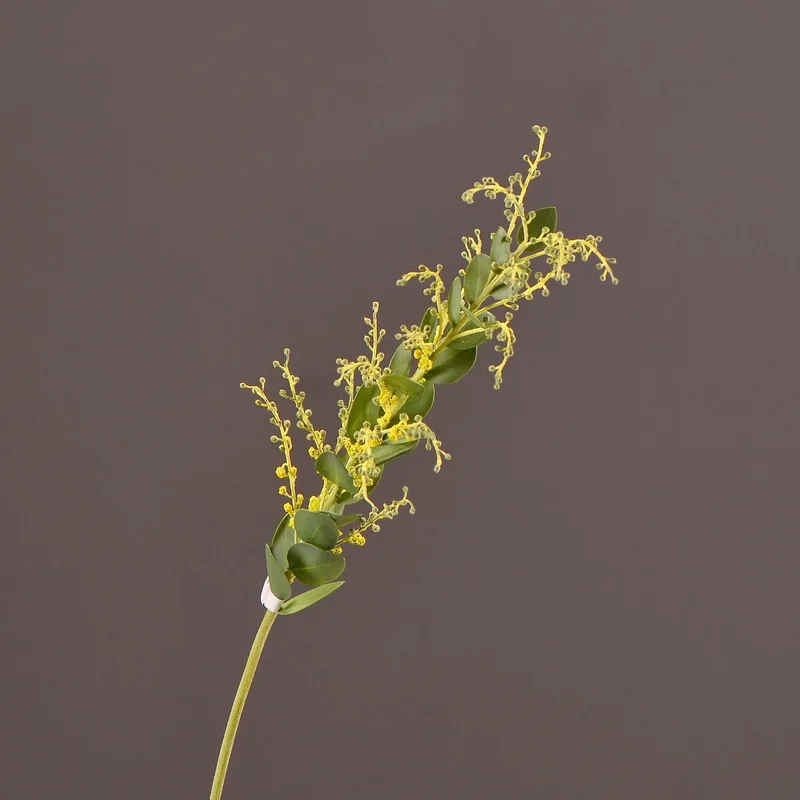 83 см искусственная желтая акации Mimosa ветка Свадебный домашний стол свадебное