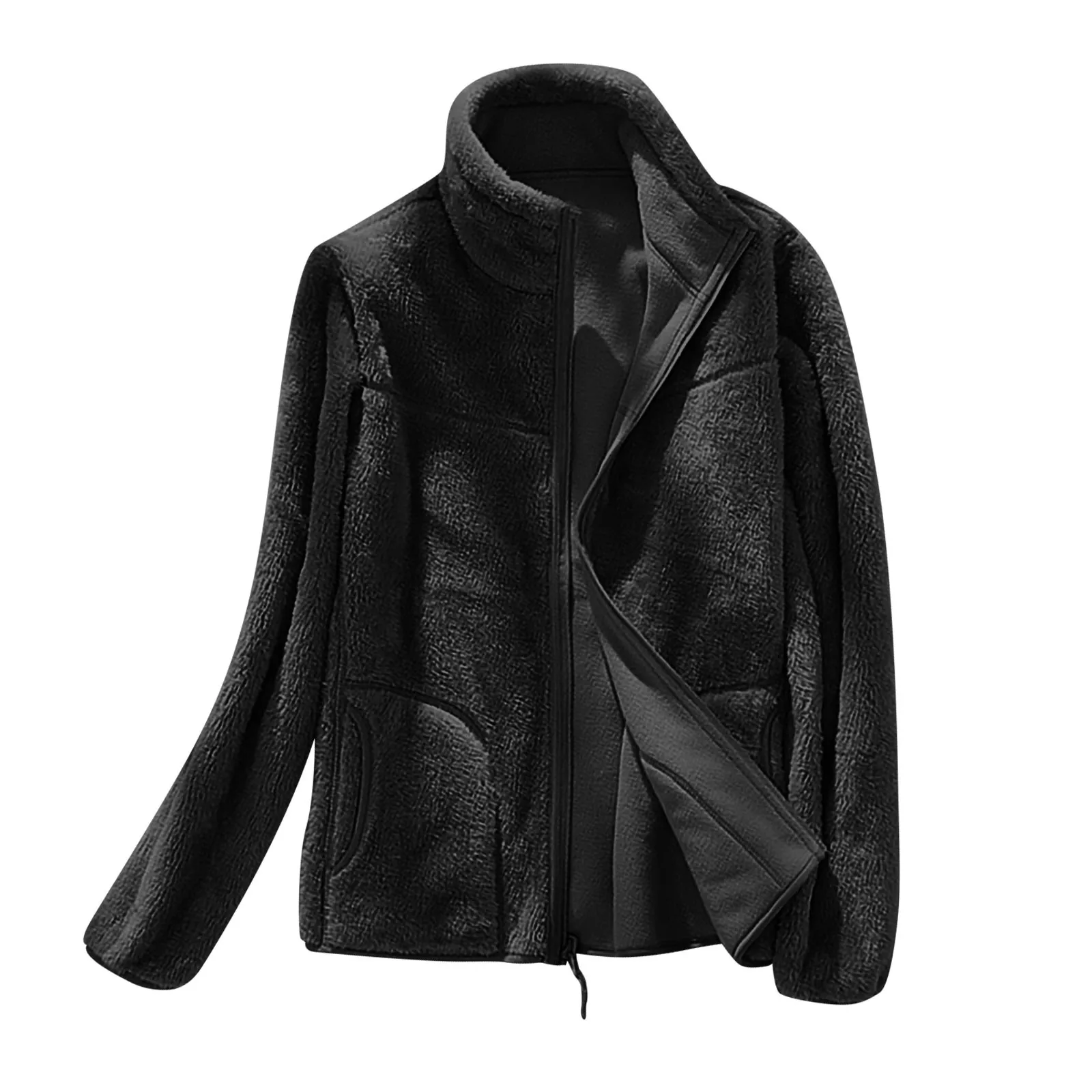 

Женское пальто, зимняя модная новая уличная одежда, теплое Двустороннее пальто с длинным рукавом и принтом, Повседневная Блузка, пуловер, ...