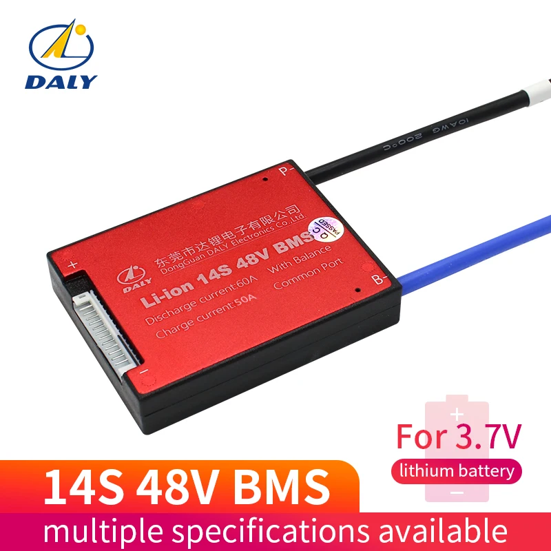 3,7 V Li-ion 14S 48V 20A 30A 40A 60A 18650 PCM плата защиты батареи BMS PCM с балансным литий-ионным модулем литиевой батареи