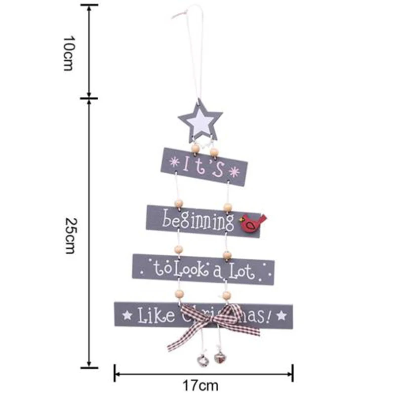 1 шт. винтажные рождественские деревянные Подвески украшения DIY поделки елочные