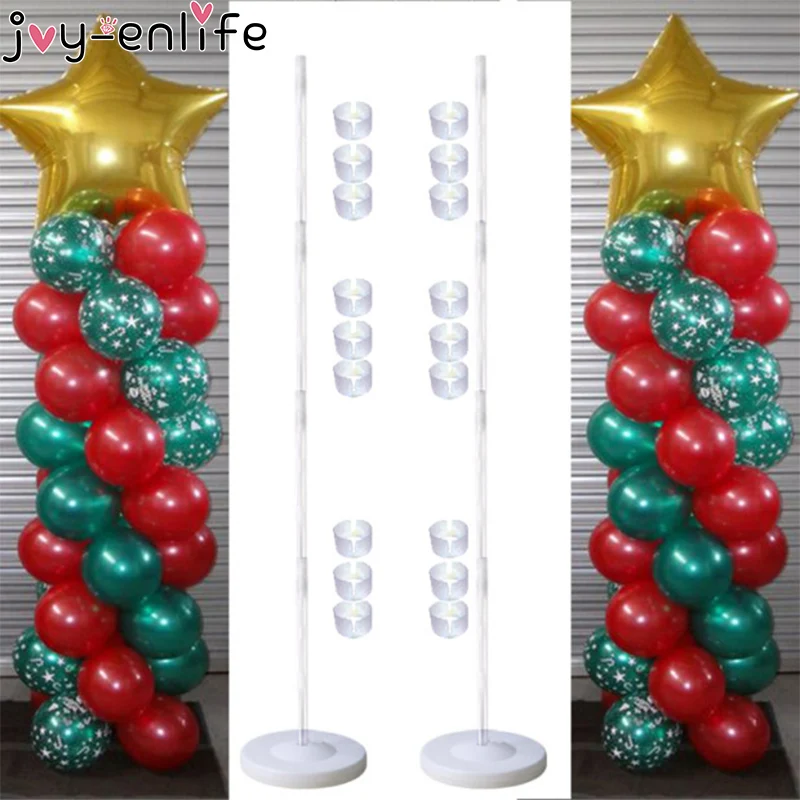 Joy enlife шарики ко дню рождения комплект колонны пластиковый надувной шар стенд