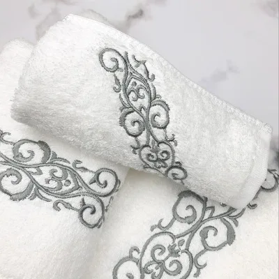 Silver color Lovrпутешествия, банное полотенце для взрослых, хлопок, пляжное полотенце s,, высокое качество, вышивка, для дома, спа, банное полотенце, полотенце для ванной комнаты, s Набор - Цвет: Silver color