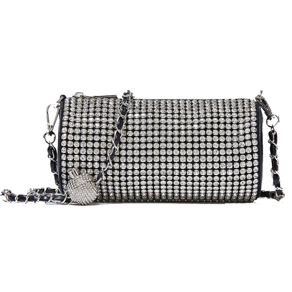 

Diamond Evening Bags For Women Luxury Brand Handbags Female Fashion Chians Shoulder Purses Ladies New Boston Messenger Flaps