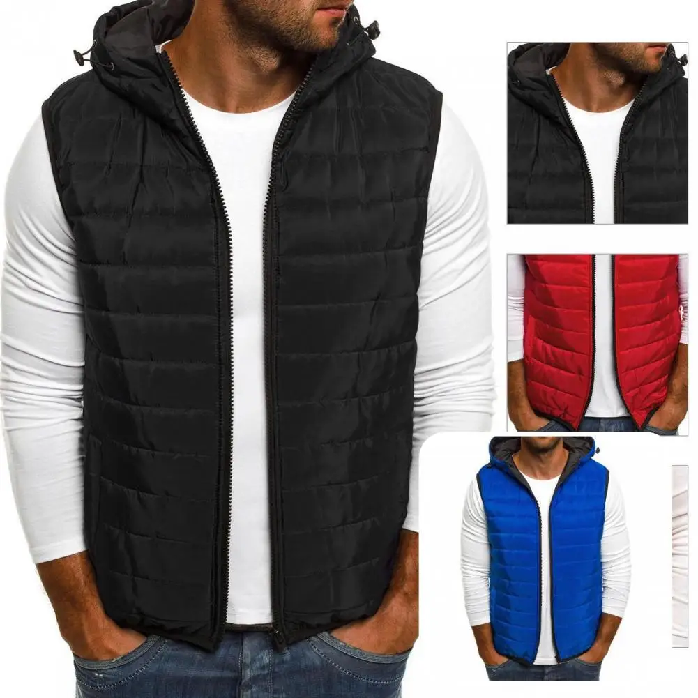 

All Match Terrific Leisure Men Waistcoat Zip-up Spring Vest Cardigan for Work
