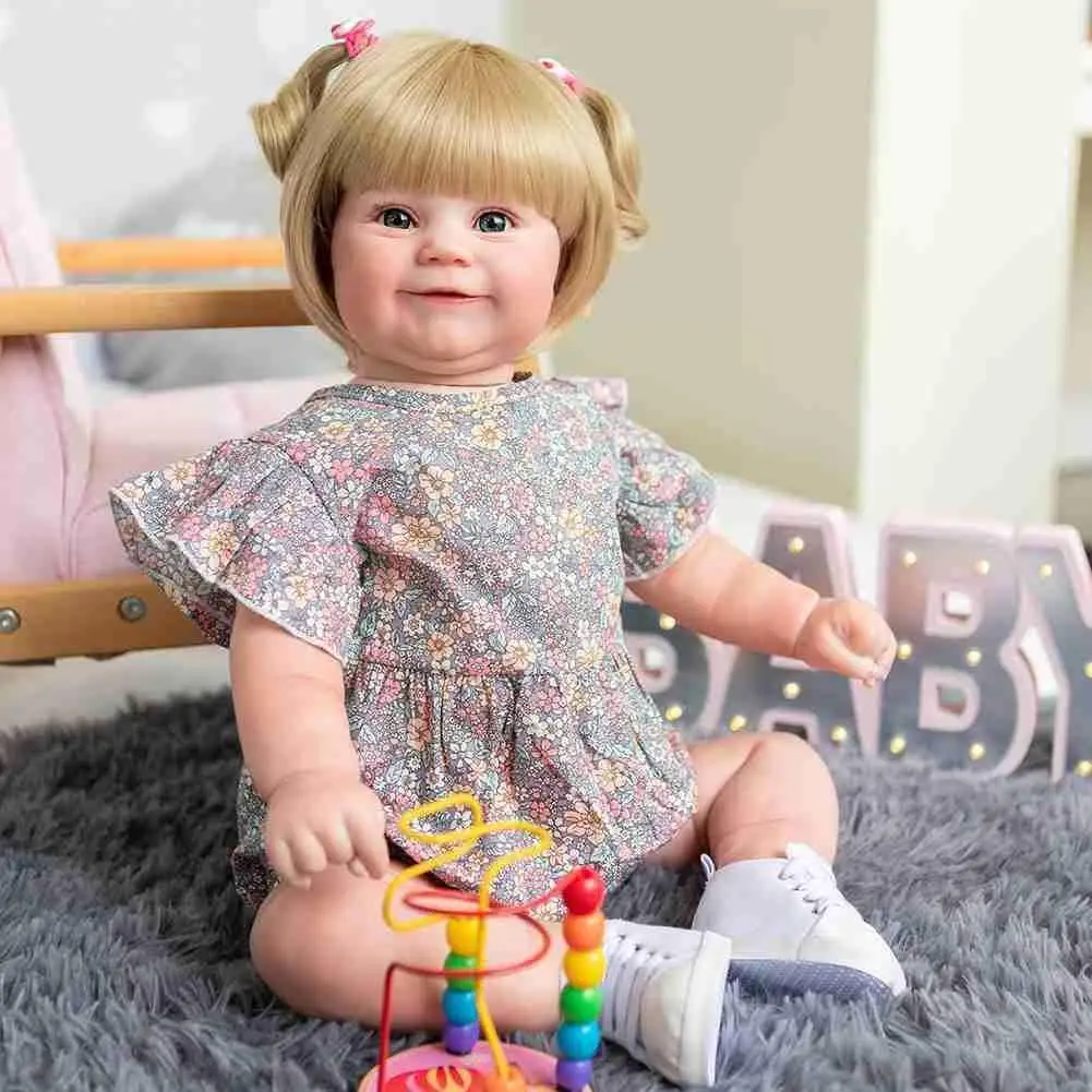 

24inch Silica Gel Simulation Flesh-colored Kit Sleeping Reality Parts Kid Soft Color Baby Lifelike Simulated Cute Little To C8L5