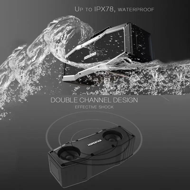 Hopestar A9 Ipx6 Водонепроницаемый Bluetooth динамик открытый портативный беспроводной громкоговоритель звук системы 3D стерео музыкальный центр объемный