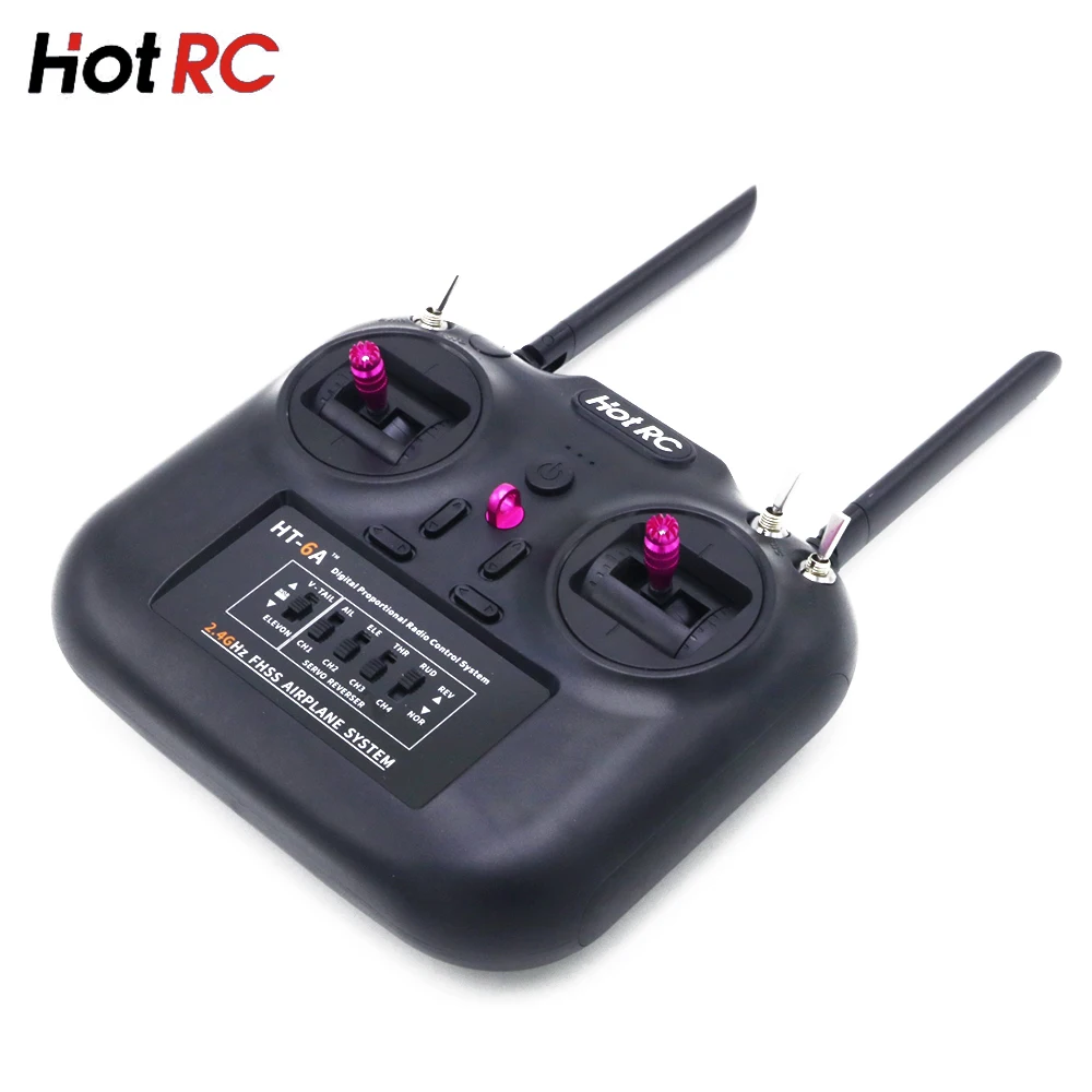 hotrc ht 6a 24g 6ch rc передатчик fhss и ht 6a 6ch приемни