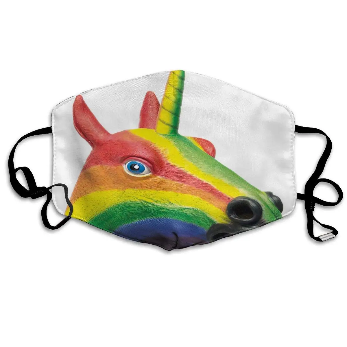 

Dustproof Washable Reusable Rainbow Unicorn Mask Mouth Cover Mask Respirator Germ Protective Warm Windproof Mask