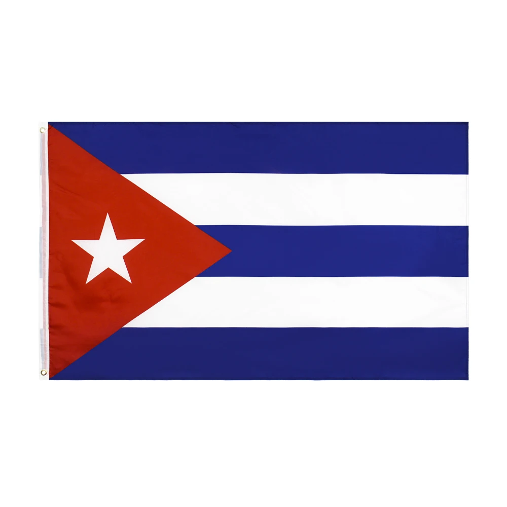 

Cuban Flag 90×150cm/3×5 ft Quality Polyester National Cuba Flags and Banners Home Outdoor Activity Decor