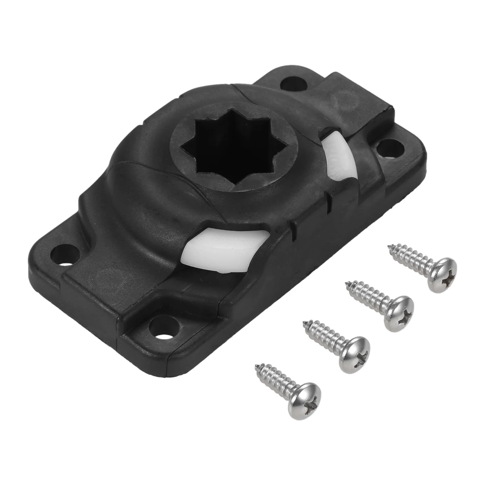 

1Pc Nylon Inflatable Boat Kayak Rod Holder Mount Base with Screws Canoe Slide Rail Kayaking Navigation Fishing Rod Accessories