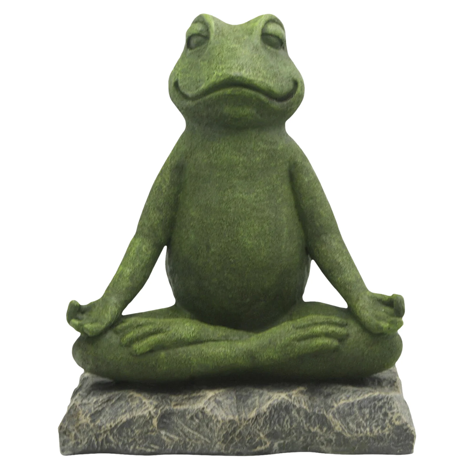 

Resin Animal Buddha Statue Hand-casted Zen Frog Figurines Yoga Space Artwork Ornaments Sculpture Pet Memorial Hall Garden Decor