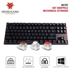 Клавиатура HEXGEARS GK707 игровая Механическая с белой и синей подсветкой