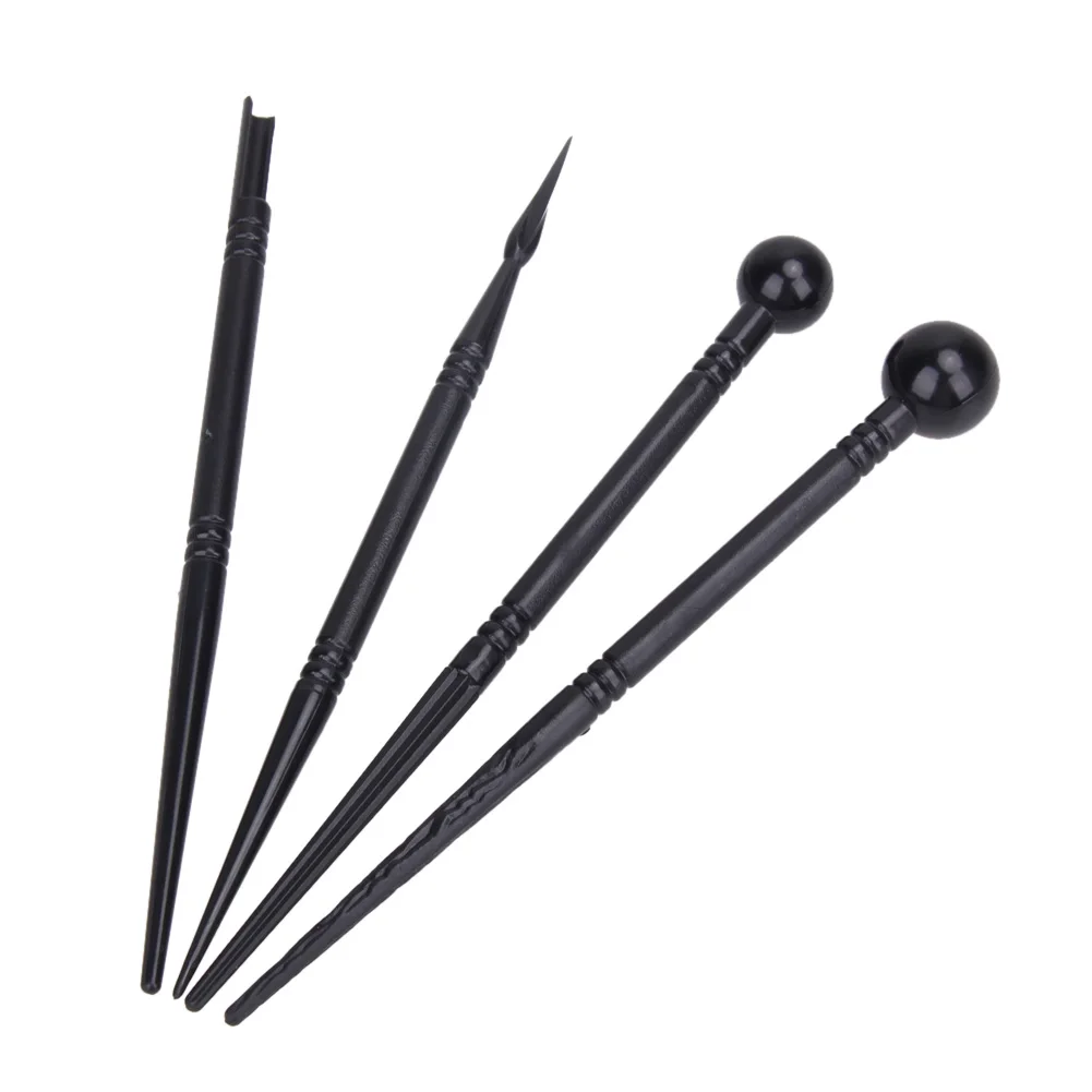 4 шт./компл. полезные формы резной ручки гаджеты простой цветочным принтом в стиле