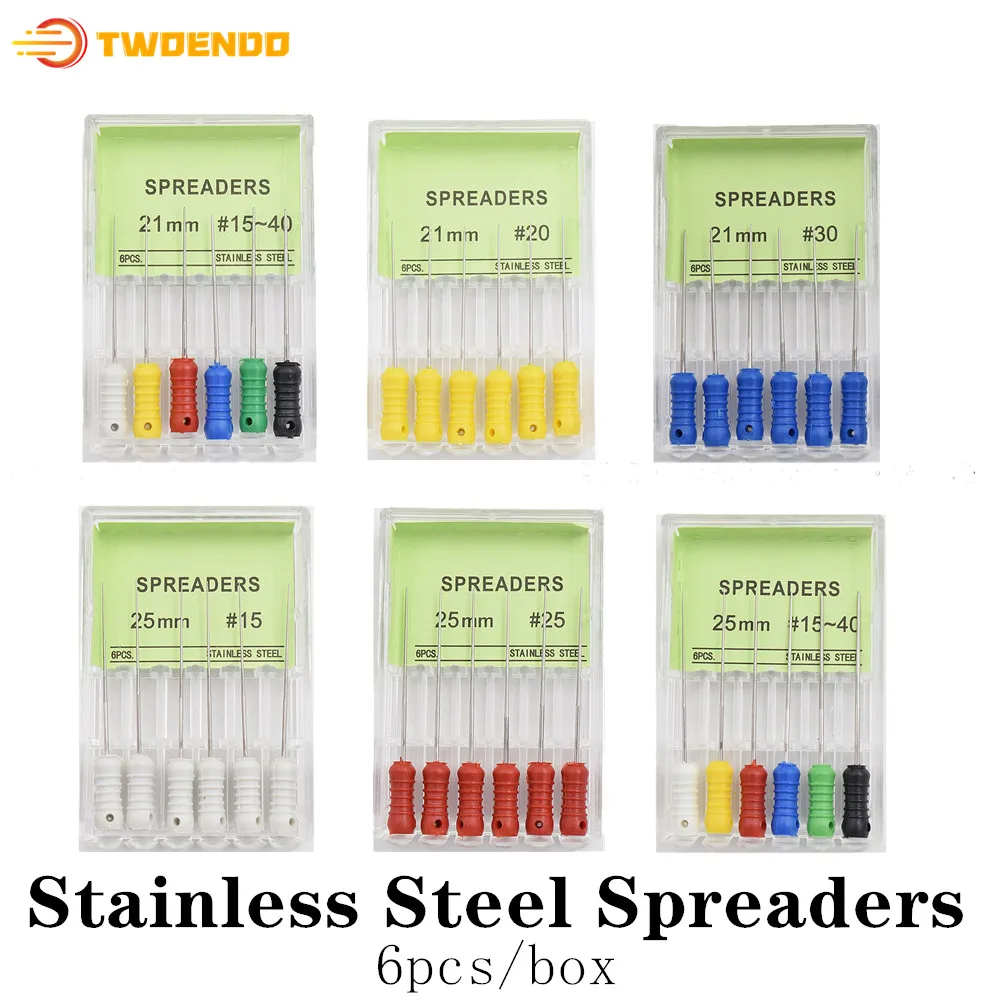 Эндодонтические расширители для корневых каналов 10 коробок нержавеющая сталь 21