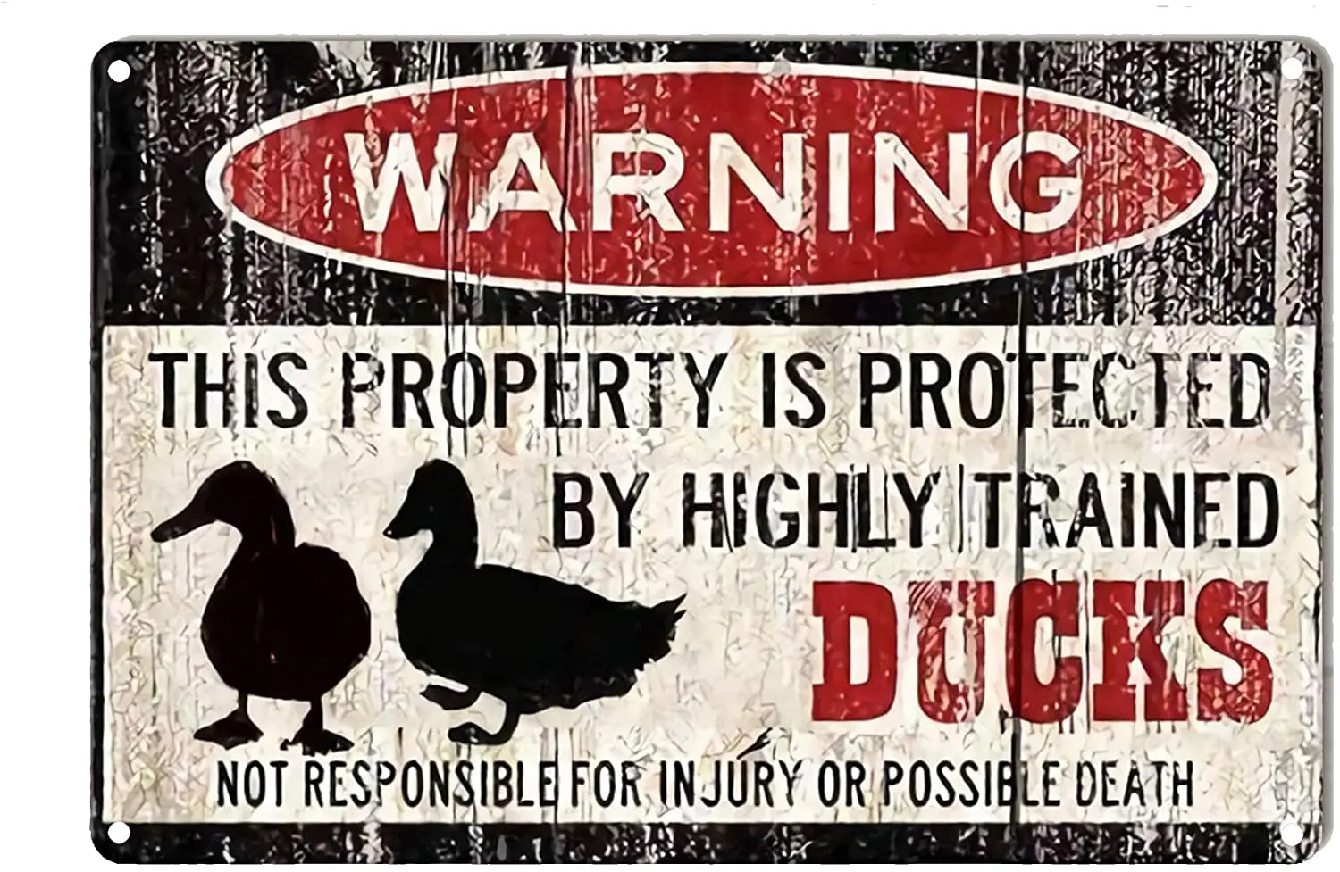 Kengtou Предупреждение жестяные знаки, классические винтажные металлические жестяные знаки для украшения стен для фермы, ресторанов, кухни 12x8 дюймов