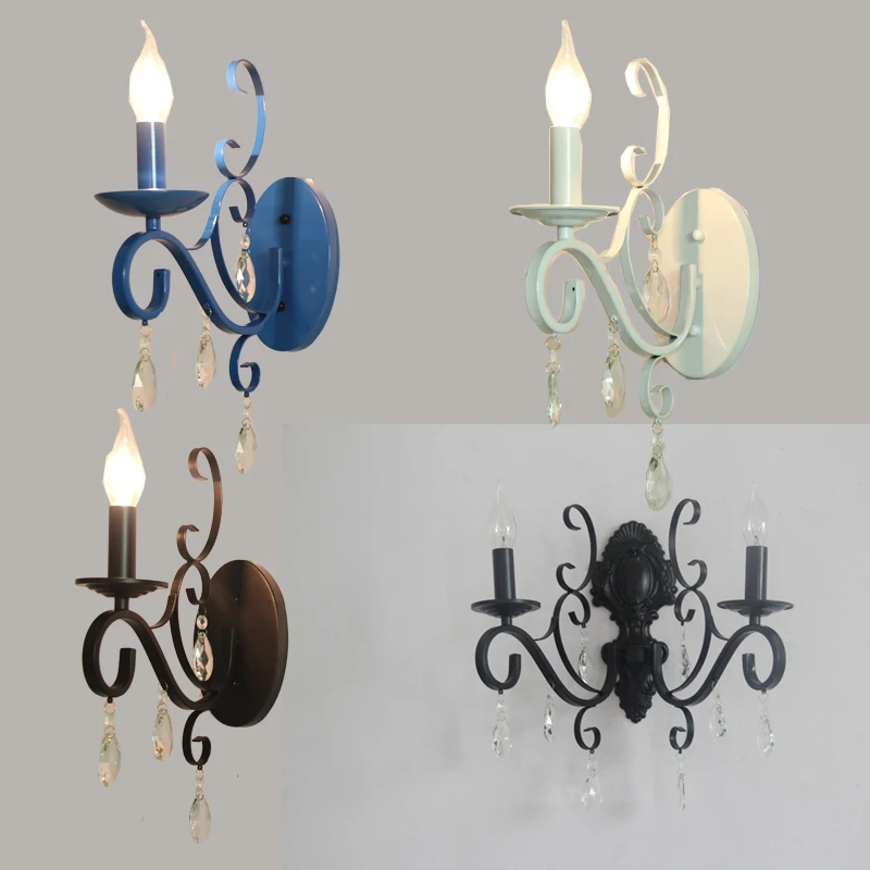 nordice wandlamp bathroom light crystal bedside living room corridor cabecero de cama | Лампы и освещение