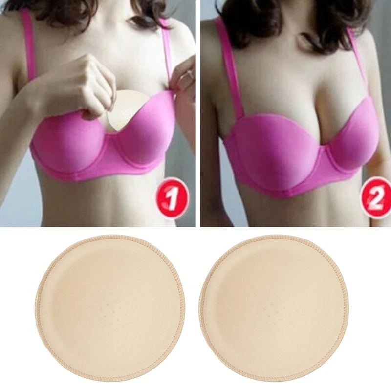

2pcs/pair Cotton Bra Pads Bra Pads Inserts for Bra Bikini Breathable Bra Insert Pads Chest Enhancers Push Up Pad Women Intimates