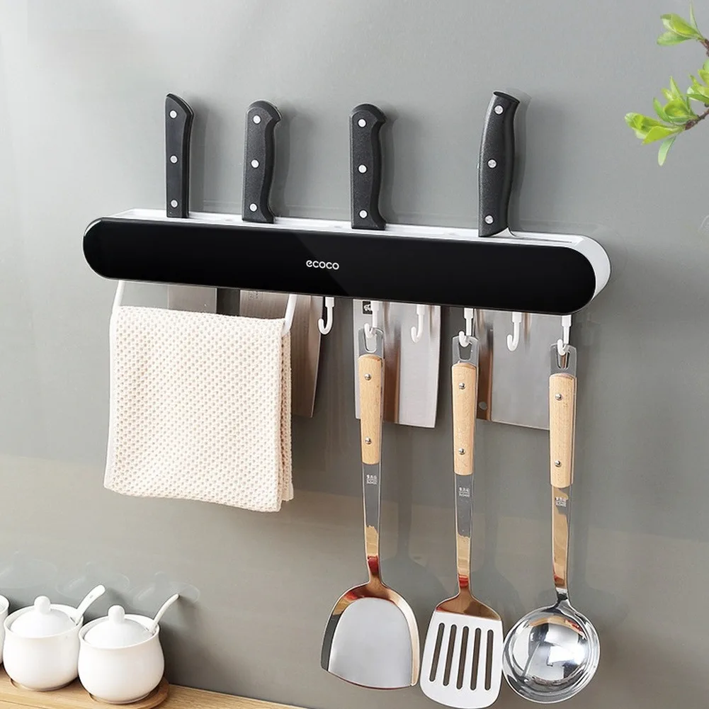 

Wall-mounted Kitchen Knife Holder Chopsticks Cage Integrated Storage Rack Kitchen Household Punch-free Knife Storage Rack
