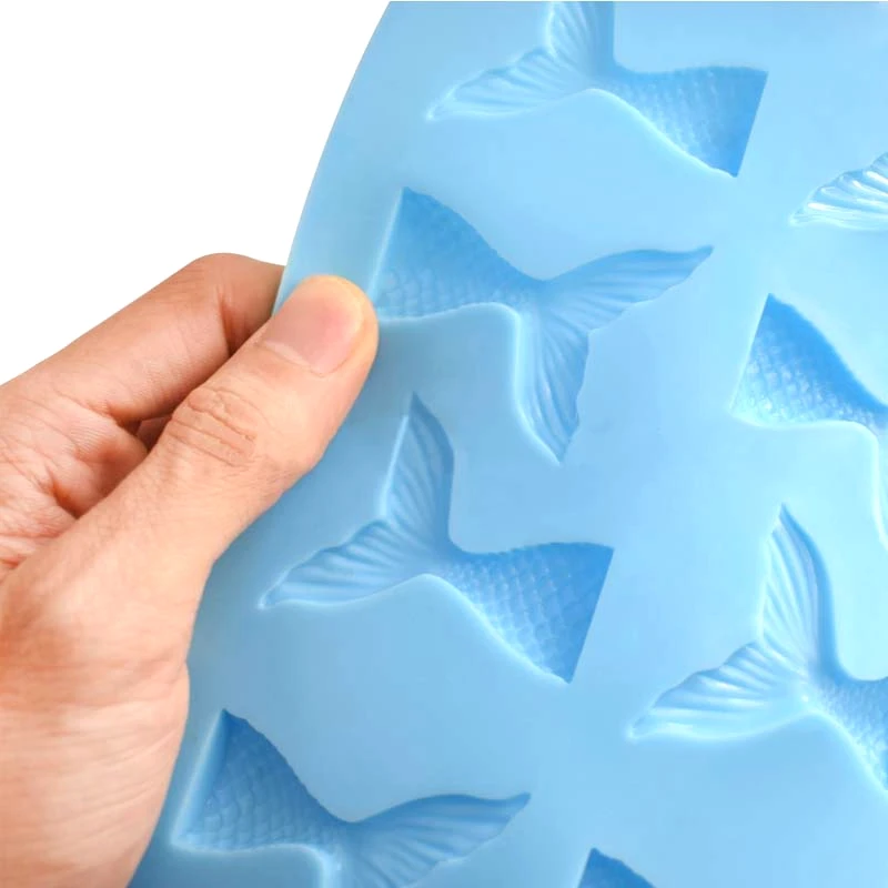 1 шт. Милая мини-форма с хвостом русалки для шоколада силиконовая форма