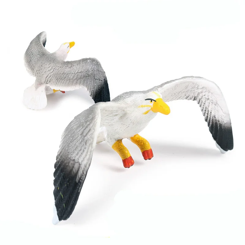 Фото Чайка животных статуэтки коллекционные игрушки с рисунками птиц и познание