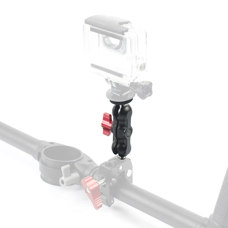 1/4&quot Screw Magic Arm Monitor Mount Double Ballhead 360 Degree For DSLR Camera Bracket Field LED Video Light Cage | Электроника