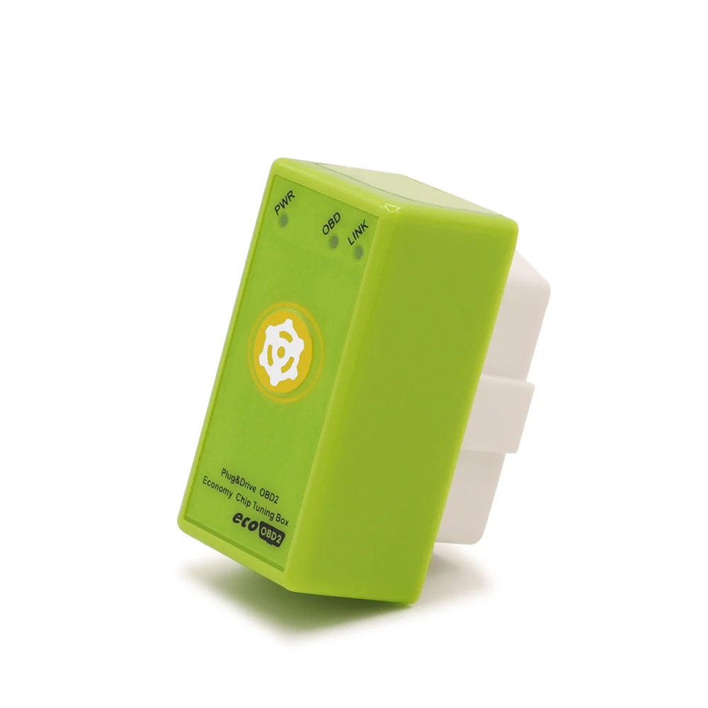 ECOOBD2 Benzine автомобильный чип тюнинговая коробка разъем и привод интерфейс ECO OBD2 с кнопкой сброса сохранить топливо для бензиновых автомобилей PowerProg
