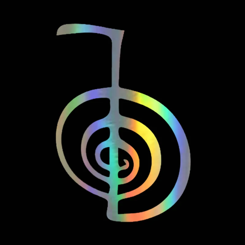 

Waterproof and Sunproof Interesting Vinyl Car Sticker Styling Art Reiki Symbol Car Window Decor Bumper Car Applique13*18cm