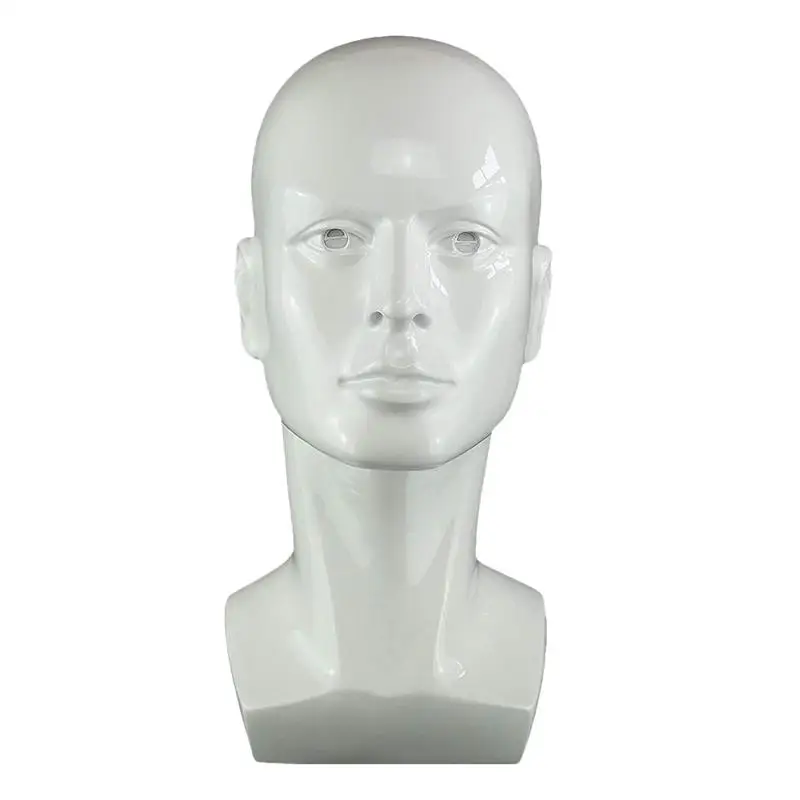 

1pc Cosmetology Mannequin Head Bald Head Male Wig Head Simulated Head Model