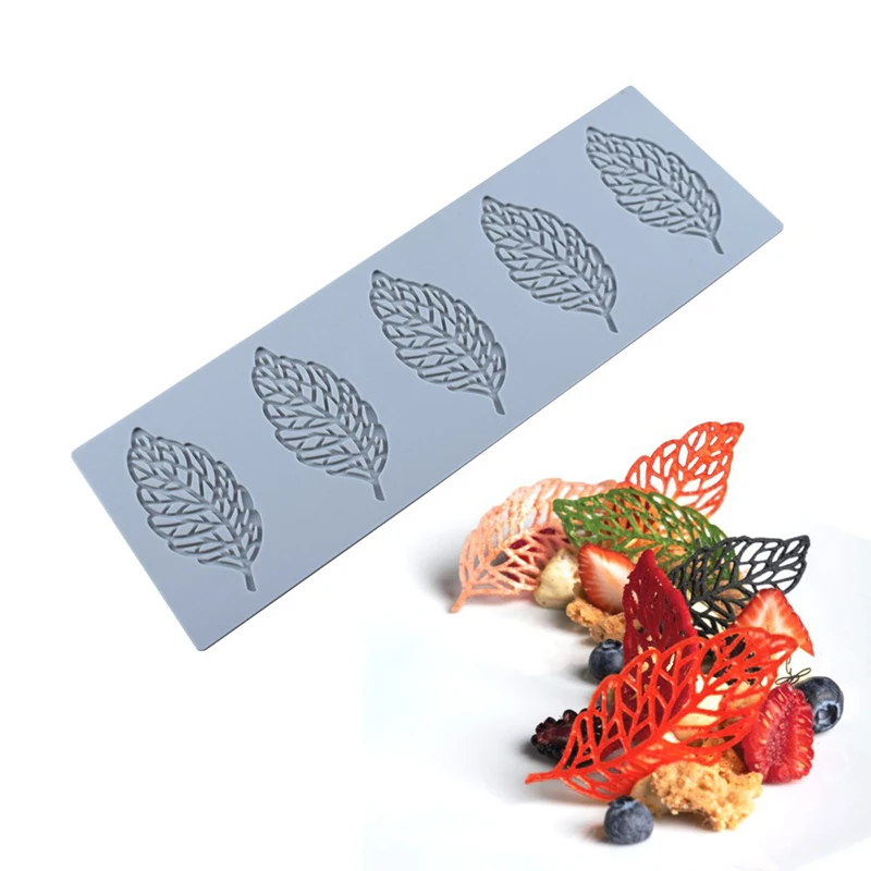 

DIY Feather Silicone Pad Leaf Lace Mat Fondant Cake Mold Creativity Honeycomb Baking Tools Various Exquisite Cake Decorating