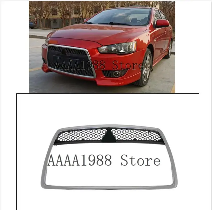 Хромированный радиатор с логотипом ABS для переднего бампера Mitsubishi Lancer X 10 2007 2008 2009