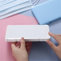150pcs Portable Face MaskCase Household Moisture-proof Mask Box Portable Dustproof Storage Mask Container Mask Storage Seal Box