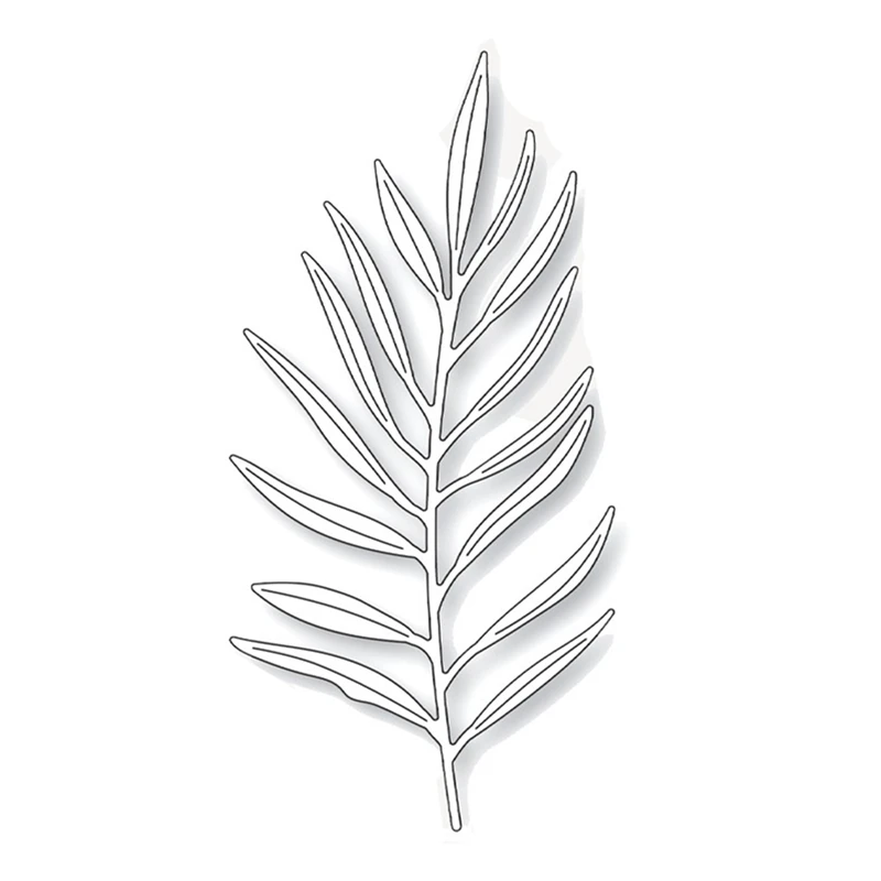 

2021 New Metal Cutting Dies for Scrapbooking Paper Making Etched Delicate Frond Die Set Embossing Frames Card Crafts No Stamps