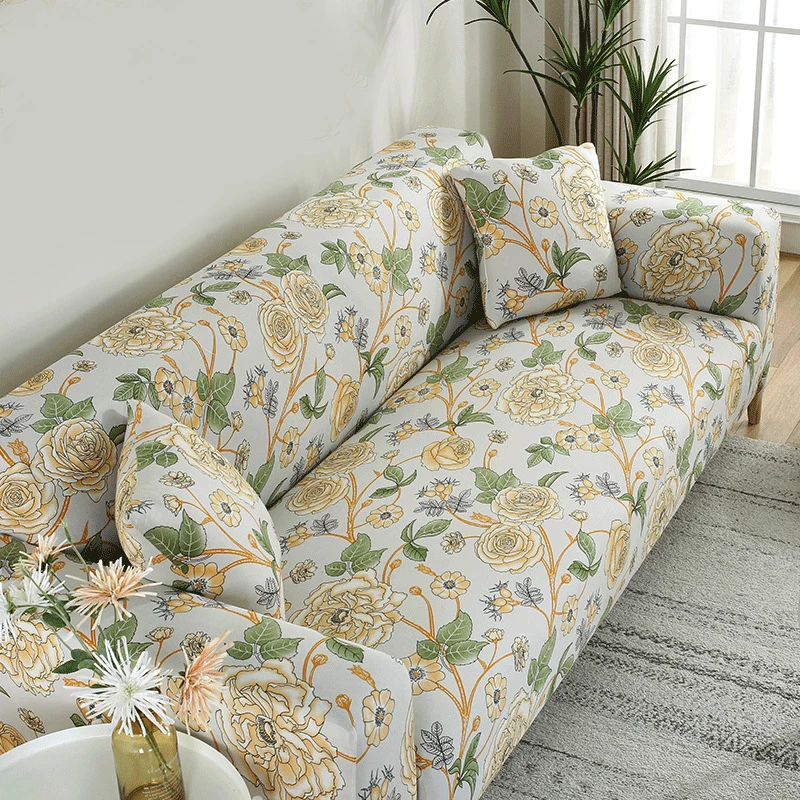 Однотонные чехлы на диван для гостиной нужно купить 2 шт. чехол L-образной формы