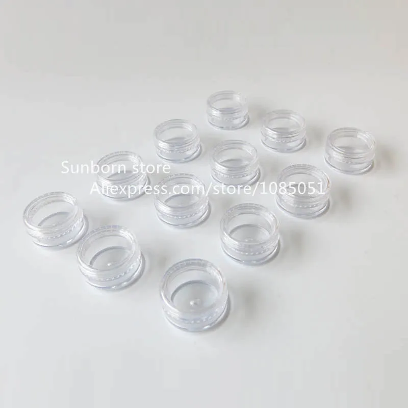 Promotion 20 x 3G Plastic Jars 3 g cream jars 3ml sample cosmetic bottles | Красота и здоровье
