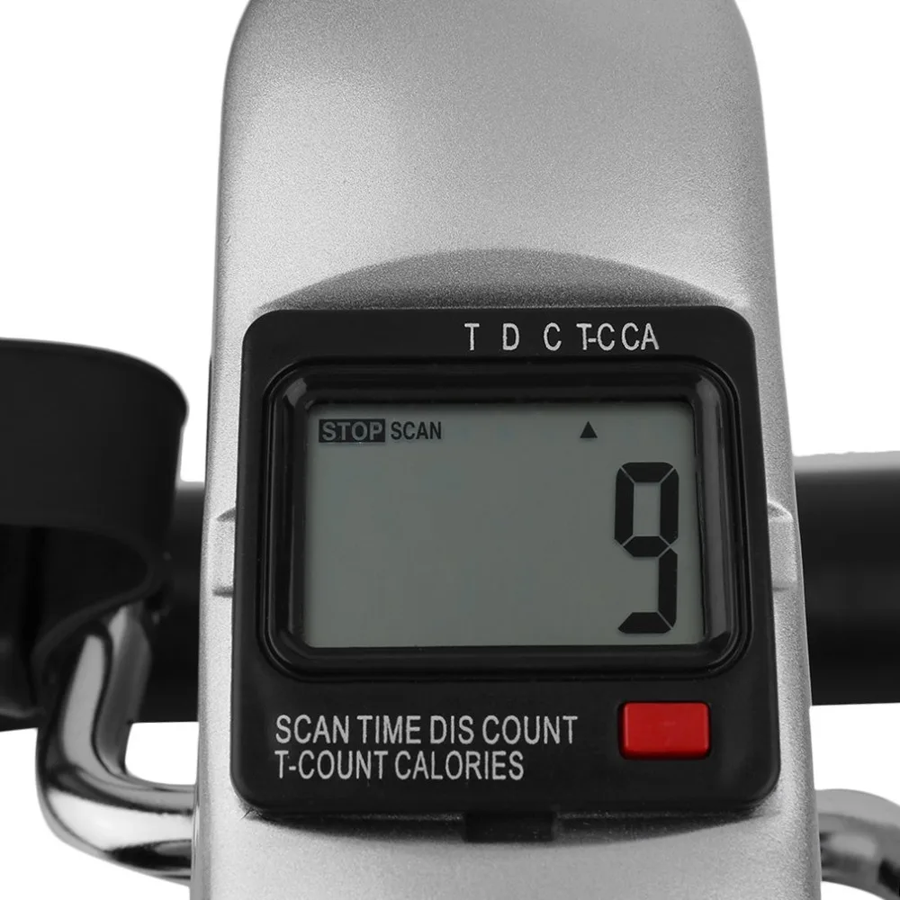 Домашний тренажер для велоспорта фитнеса мини дисплей ЖК шагомер езды на